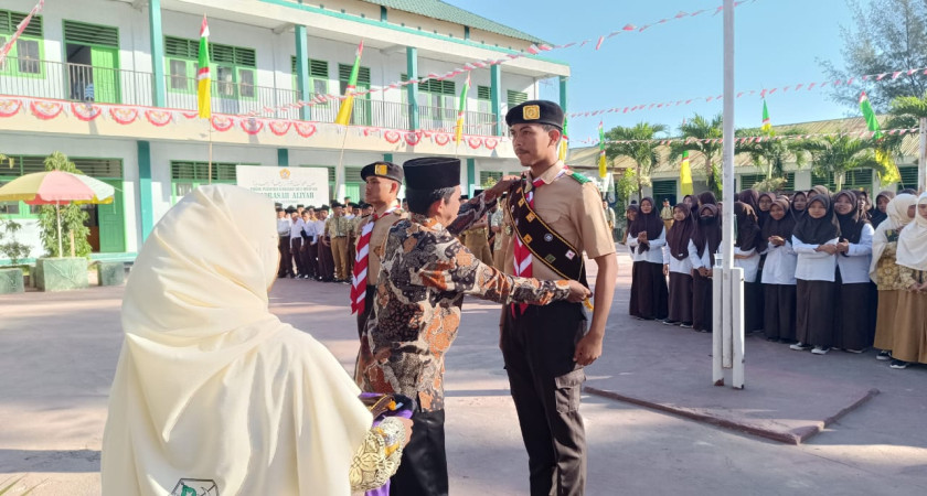 Pramuka MA Alkhairaat Kota Gorontalo Utus 2 Peserta Pada Perkemahan Raimuna Nasional 2023