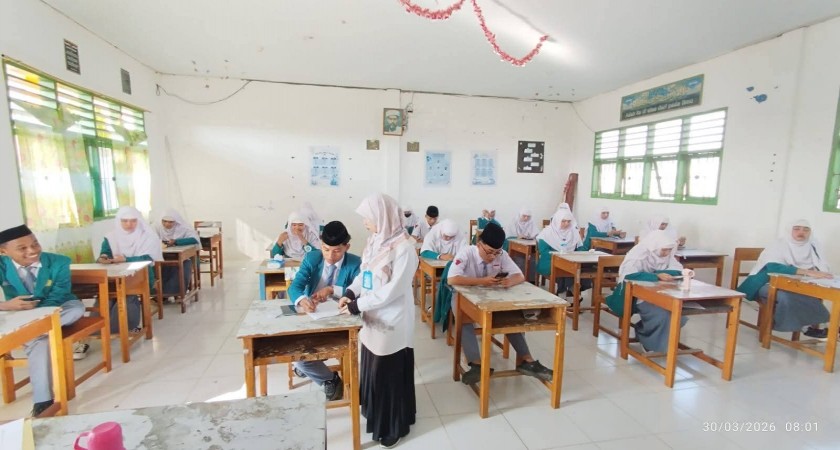 UMBK 2026 Dimulai, 77 Santri Kelas 12 Ikuti Ujian Akhir Madrasah Pasca Hari Raya Idul Fitri 1447 H